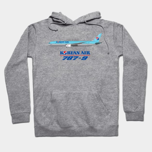 Korean 787-9 Hoodie by SteveHClark